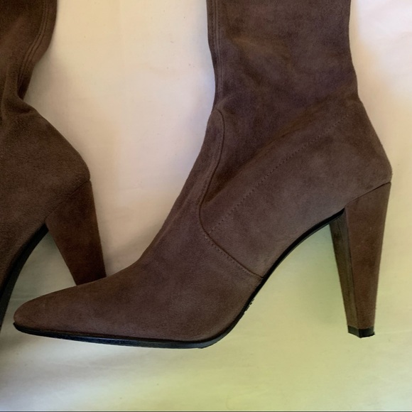 Stuart Weitzman almost brand new High Street Over the knee boots in Fungi - Picture 10 of 15